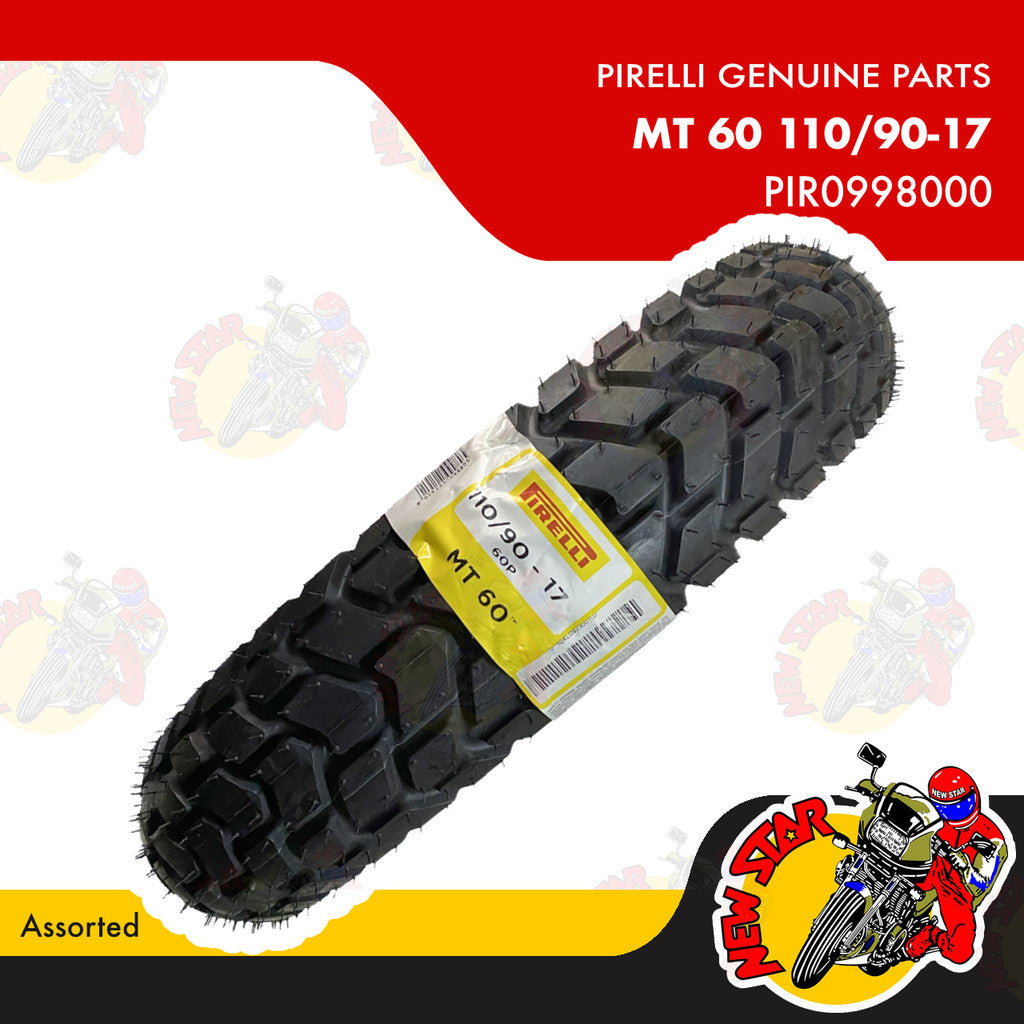 PIR0998000 | MT 60 110/90-17 | Genuine Pirelli tires | Assorted