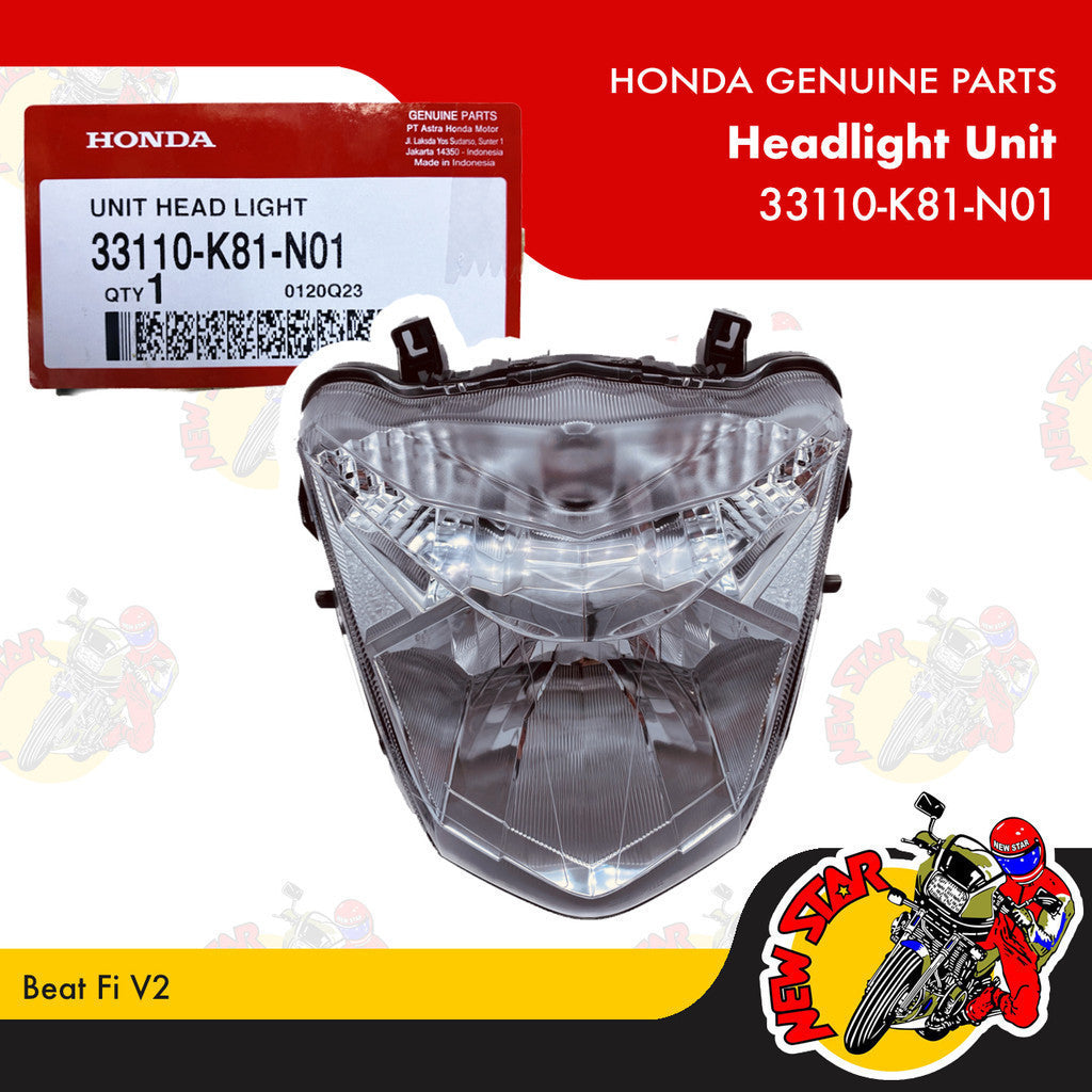 33110-K81-N01 | Headlight Unit | Genuine Honda parts | Beat Fi v2
