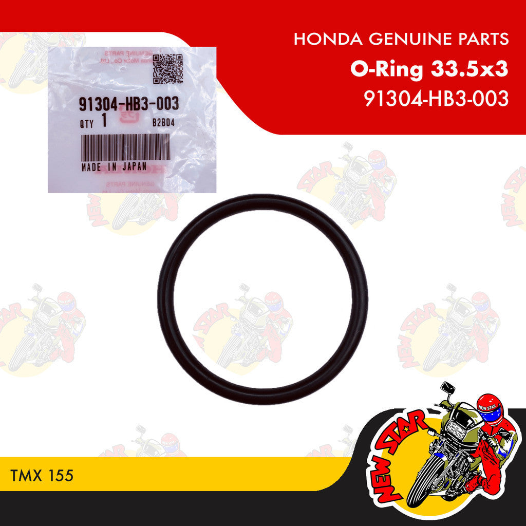 91304-HB3-003 | Carburetor Insulator / Manifold O-Ring 33.5x3 | Genuine Honda parts | TMX 155