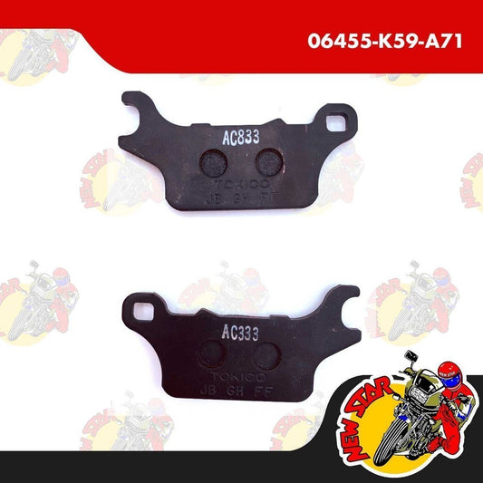 06455-K59-A71 | Front Brake Pad Set | Genuine Honda parts | Click 125i v2/v3/150i v2/160i Gixxer