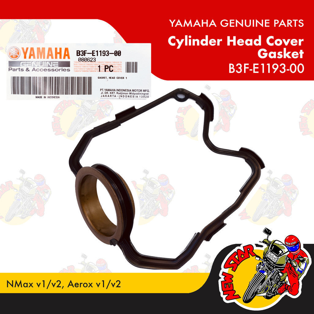 B3F-E1193-00 | Cylinder Head Cover Gasket | Genuine Yamaha parts | NMax v1/v2 Aerox v1/v2
