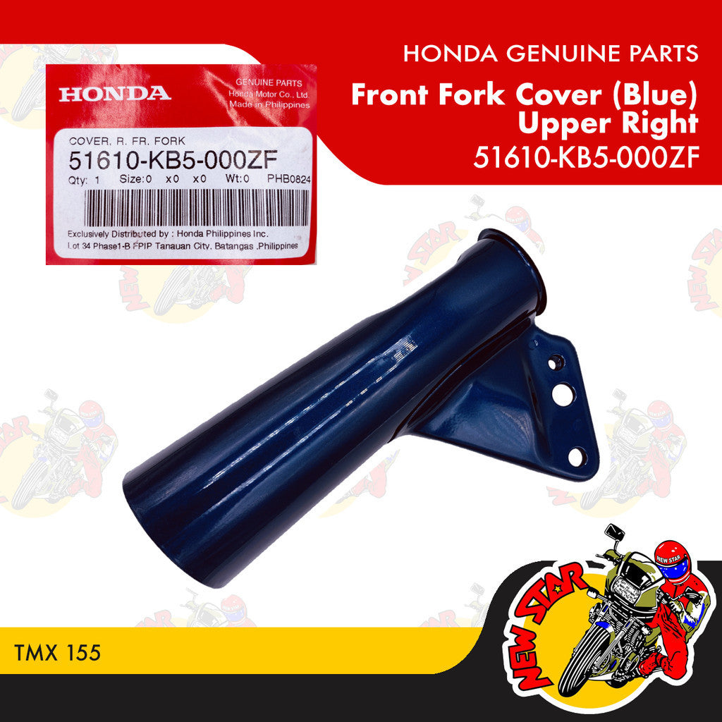 TMX 155 Fork Cover (Blue) | Genuine Honda parts