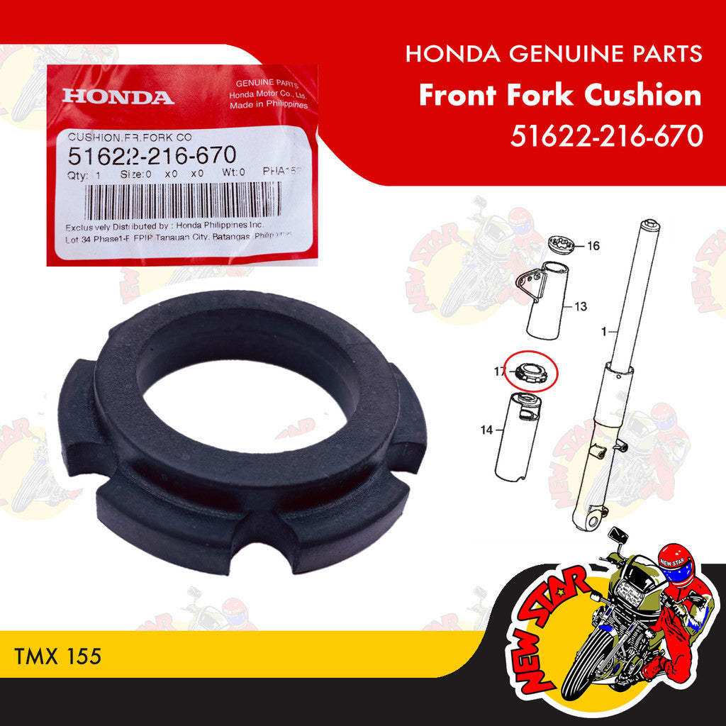 51622-216-670 | Front Fork Cushion | Genuine Honda parts | TMX 155