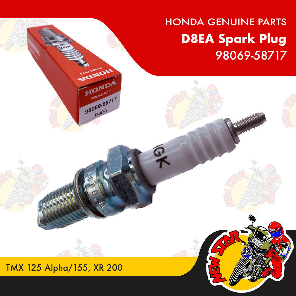 98069-58717 | D8EA Spark Plug | Genuine Honda parts | TMX 125 Alpha/155 XR 200