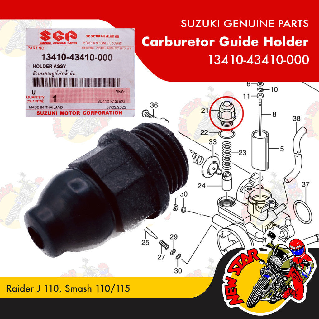 13410-43410-000 | Carburetor Guide Holder | Genuine Suzuki parts | Raider J 110 Smash 110/115