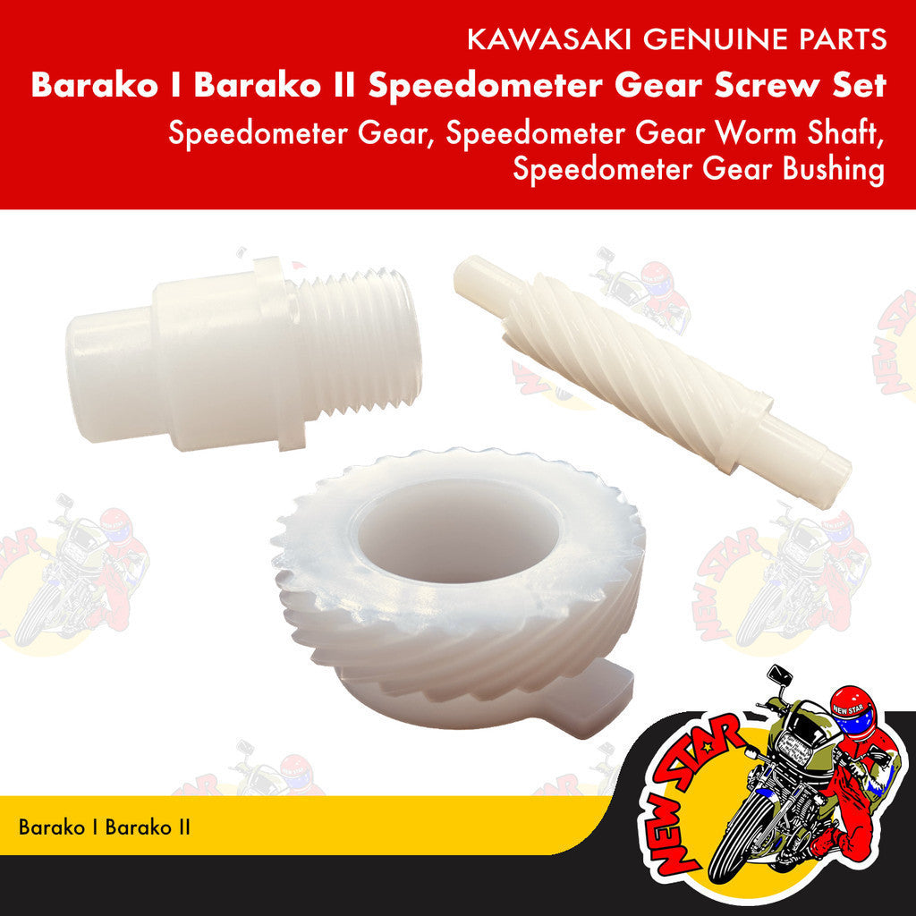 Barako I Barako II Speedometer Gear Screw Set | Genuine Kawasaki parts