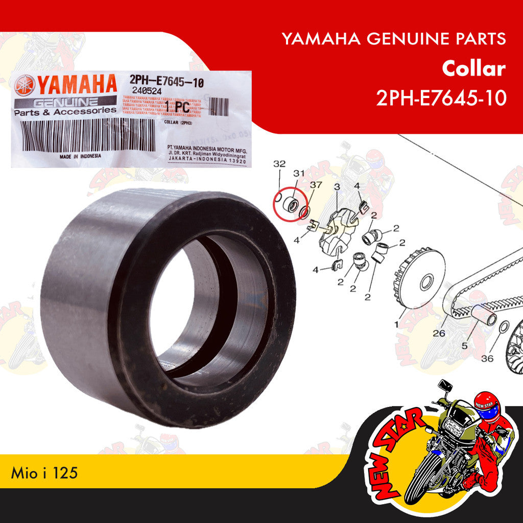 2PH-E7645-10 | Collar | Genuine Yamaha parts | Mio i 125