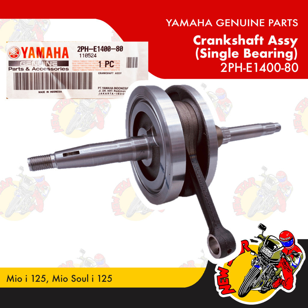 2PH-E1400-80 | Crankshaft Assy (Single Gear) | Genuine Yamaha parts | Mio i 125