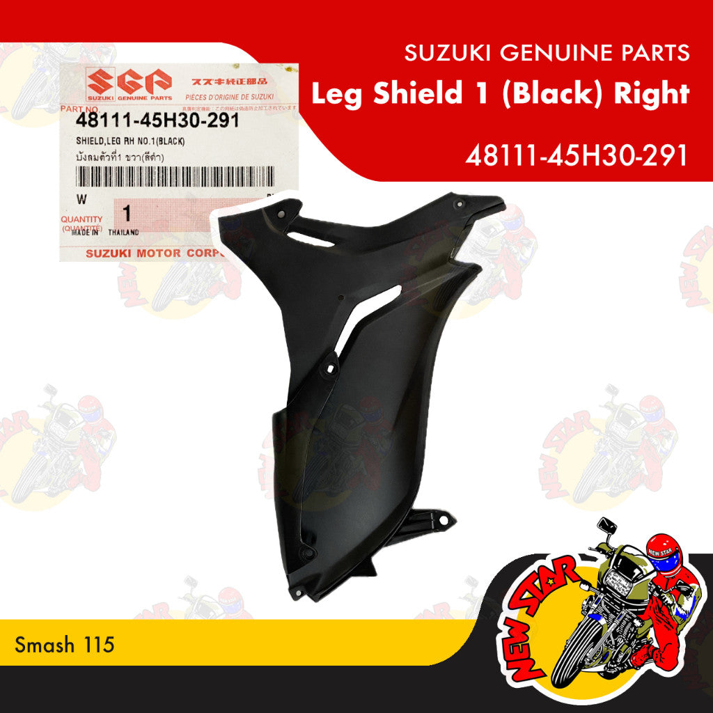 Smash 115 Leg Shield 1 (Black) | Genuine Suzuki parts