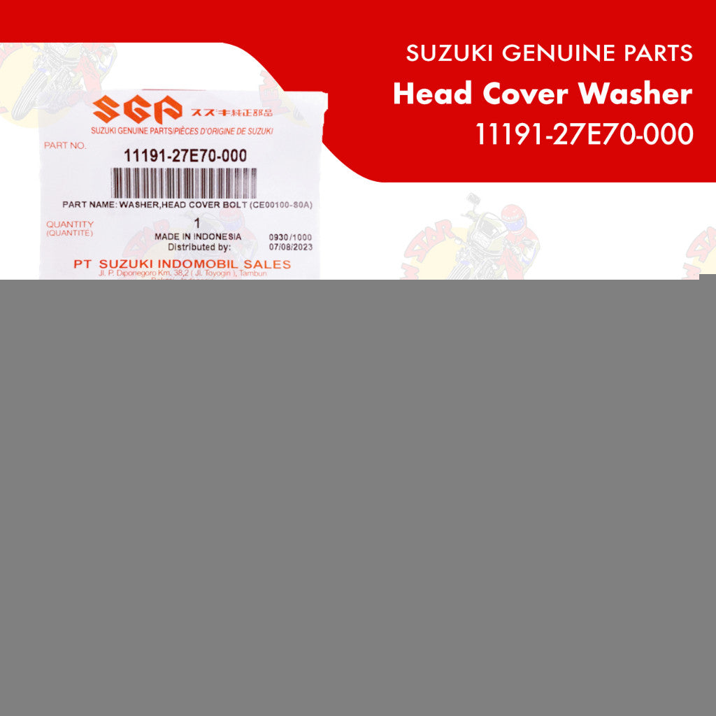 11191-27E20-000 | Head Cover Washer | Genuine Suzuki parts | Raider 150 Reborn