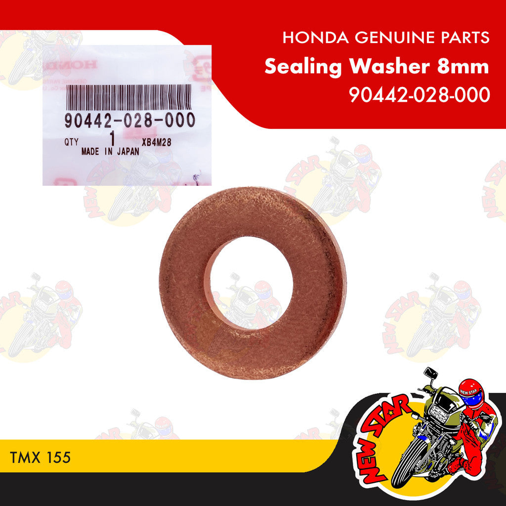 90442-028-000 | Sealing Washer 8mm | Genuine Honda parts | TMX 155