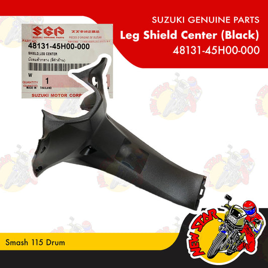48131-45H00-000 | Leg Shield Center (Black) Drum brake | Genuine Suzuki parts | Smash 115 Drum