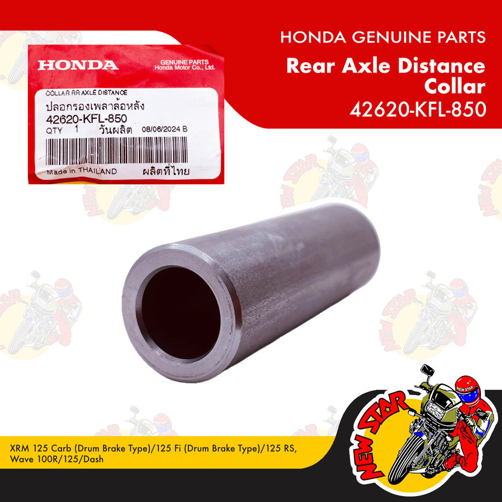42620-KFL-850 | Rear Axle Distance Collar | Genuine Honda parts | XRM 125 Carb (Drum Brake Type)