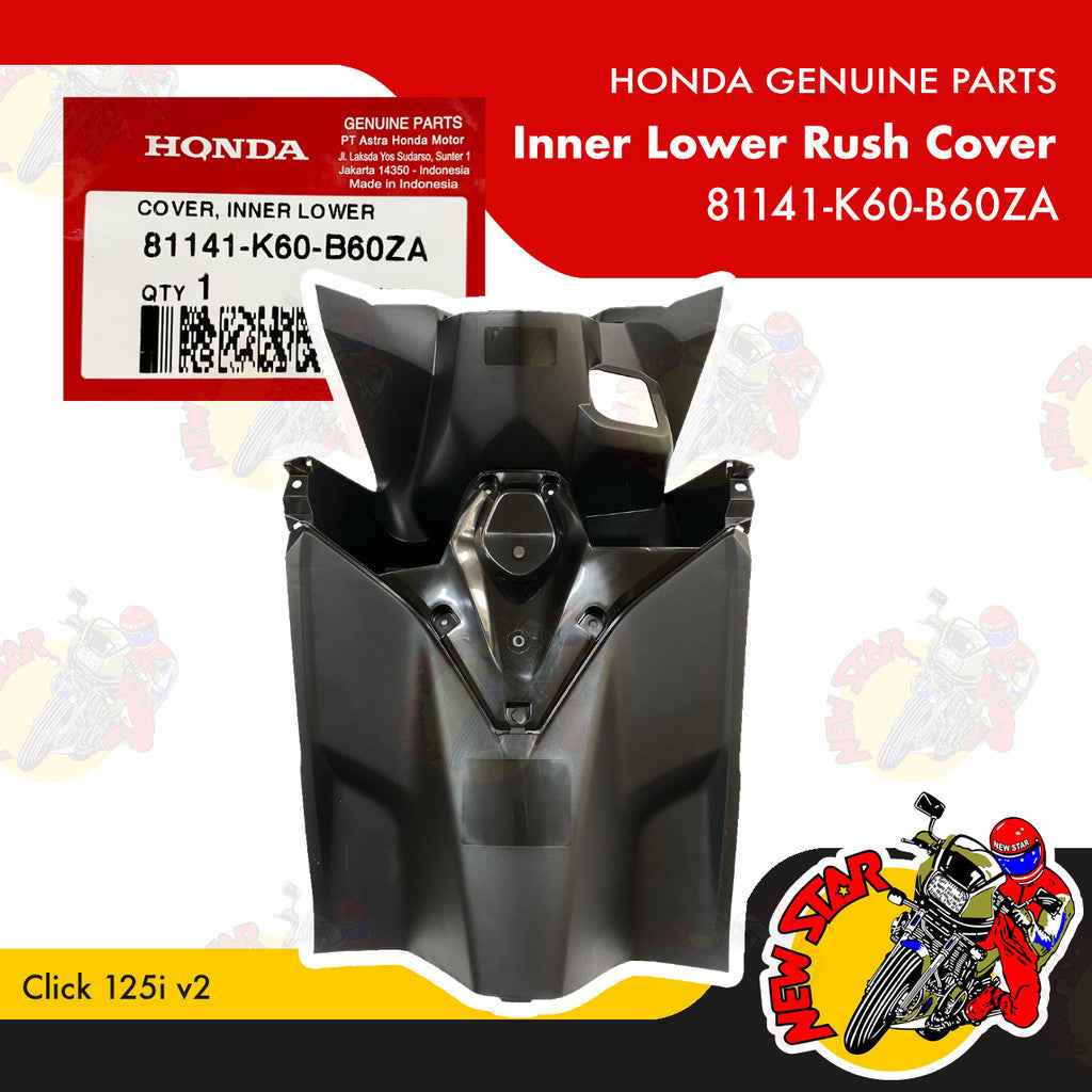 81141-K60-B60ZA | Inner Lower Rush Cover | Genuine Honda parts | Click 125i v2