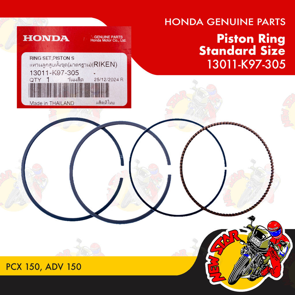 13011-K97-305 | Piston Ring Standard Size | Genuine Honda parts | PCX 150 ADV 150