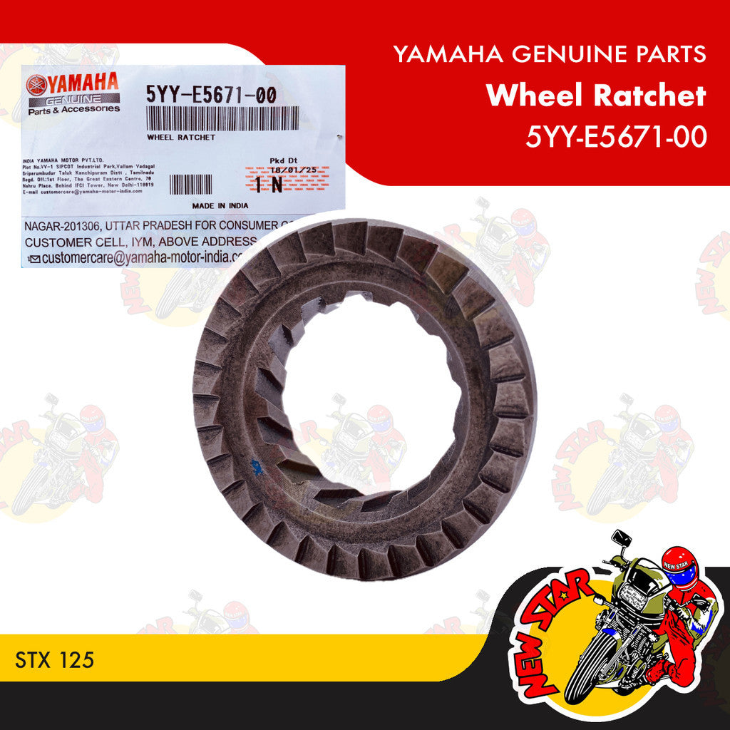 5YY-E5671-00 | Wheel Ratchet | Genuine Yamaha parts | RS 110F STX 125 YTX 125