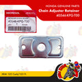 40546-KPG-T00 | Chain Adjuster Retainer | Genuine Honda parts | XRM 125 Carb/125 Fi