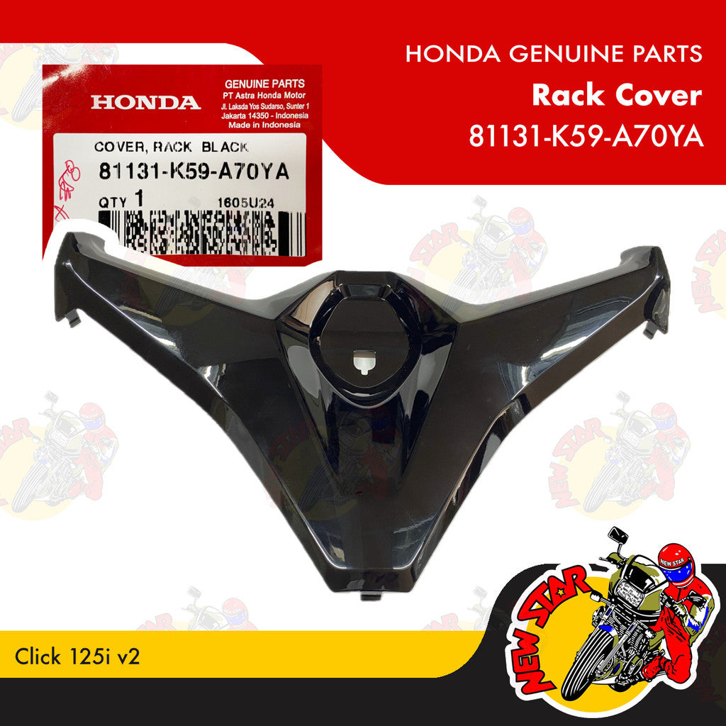 81131-K59-A70YA | Rack Cover | Genuine Honda parts | Click 125i v2