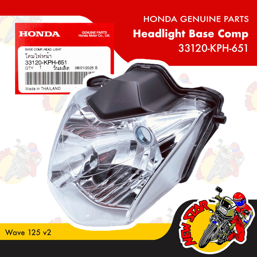 33120-KPH-651 | Headlight Base Comp | Genuine Honda parts | Wave 125s v2