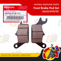06455-KVB-T01 | Front Brake Pad Set | Genuine Honda parts | Click 125i v1/150i v1 Beat Carb/Fi v1