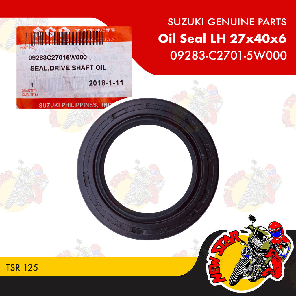 09283-C2701-5W000 | Oil Seal LH 27x40x6 | Genuine Suzuki parts | TSR 125