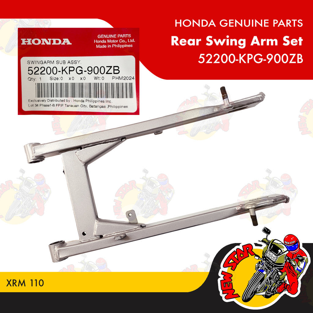 52200-KPG-900ZB | Rear Swing Arm Set | Genuine Honda parts | XRM 110