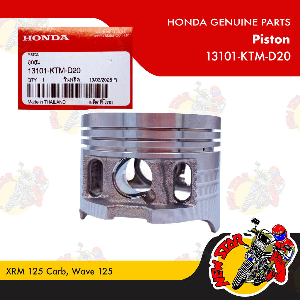 13101-KTM-D20 | Piston | Genuine Honda parts | XRM 125 Carb Wave 125