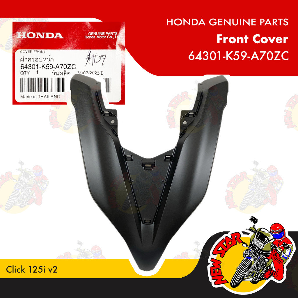 64301-K59-A70ZC | Front Cover | Genuine Honda parts | Click 125i v2