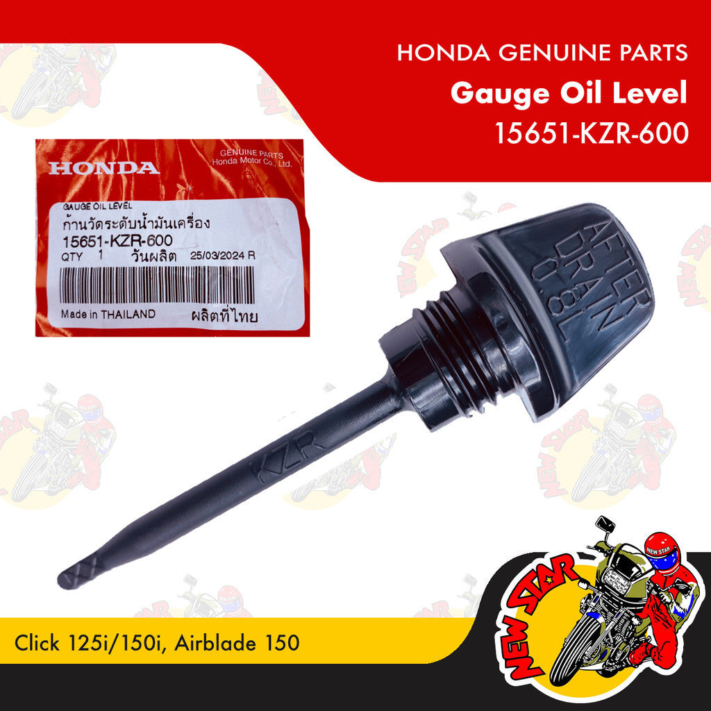 15651-KZR-600 | Gauge Oil Level | Genuine Honda parts | Click 125i/150i Airblade 150