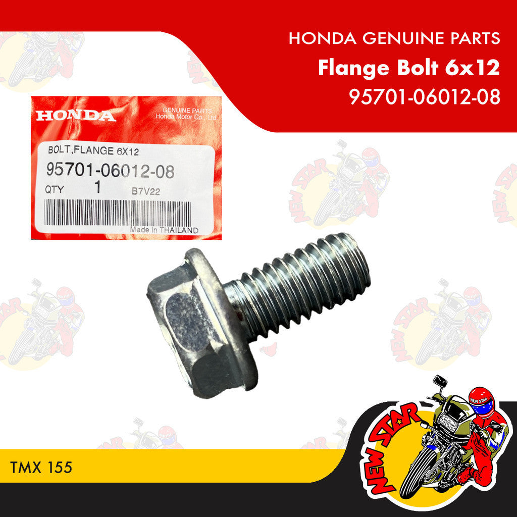 95701-06012-08 | Flange Bolt 6x12 | Genuine Honda parts | TMX 155 Supremo