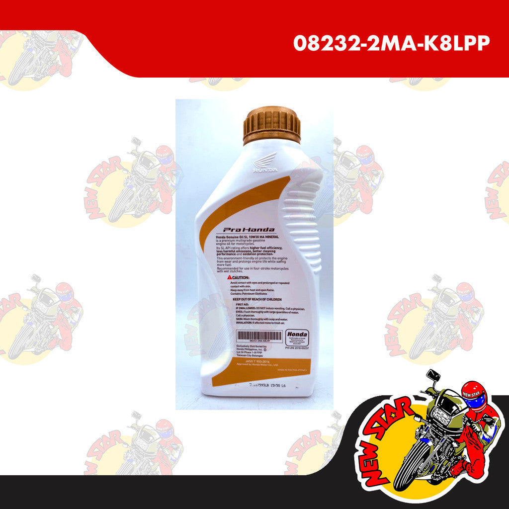 Pro Honda MA Mineral Oil Sl 10W30 Gold | Genuine Honda parts