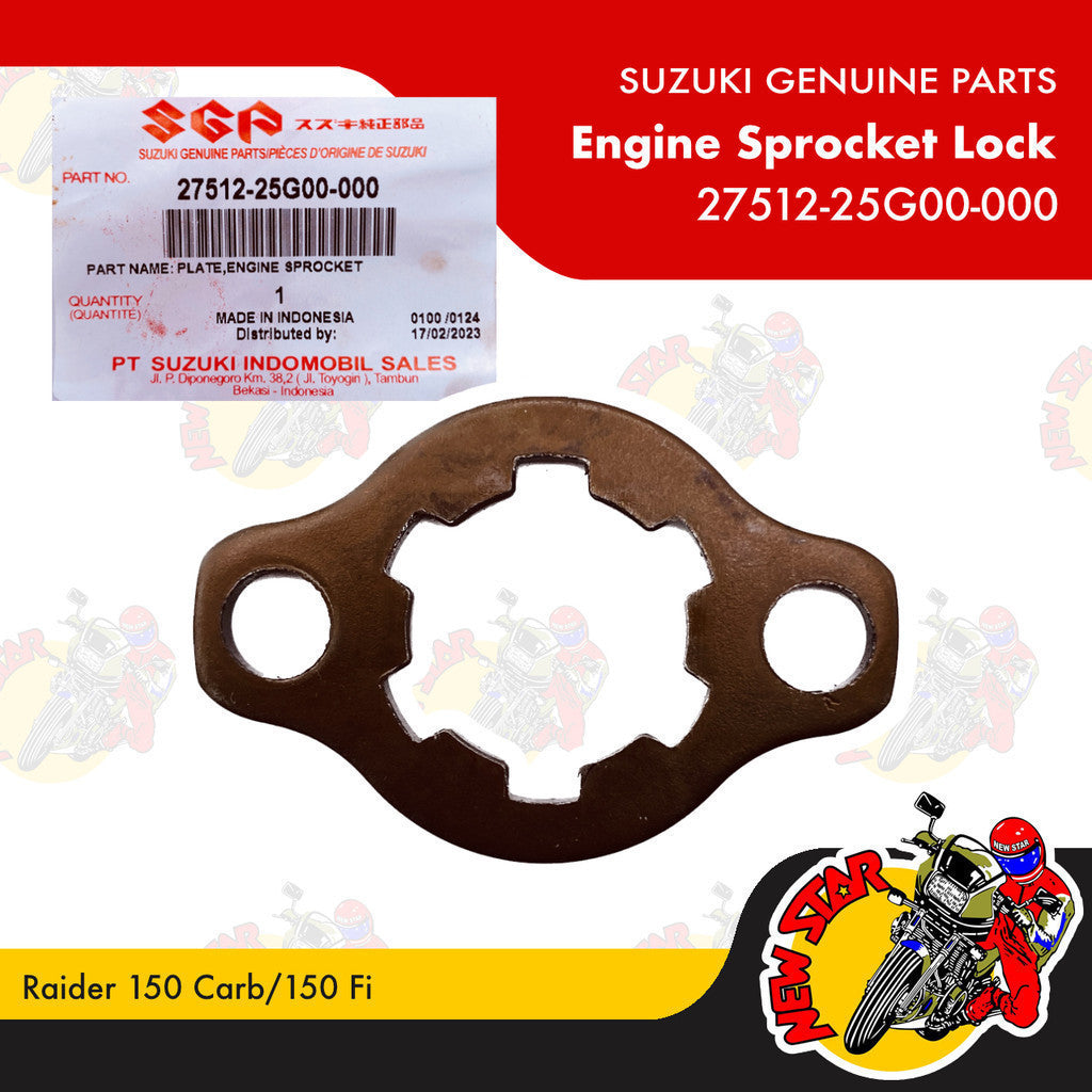 27512-25G00-000 | Engine Sprocket Lock | Genuine Suzuki parts | Raider 150 Carb/150 Fi