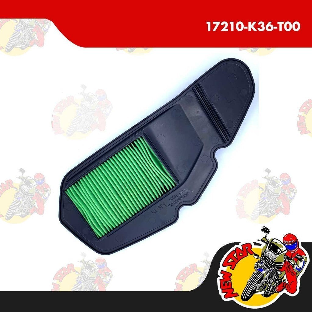 17210-K36-T00 | Air Cleaner Element | Genuine Honda parts | Click 125i v1/v2/150i v1
