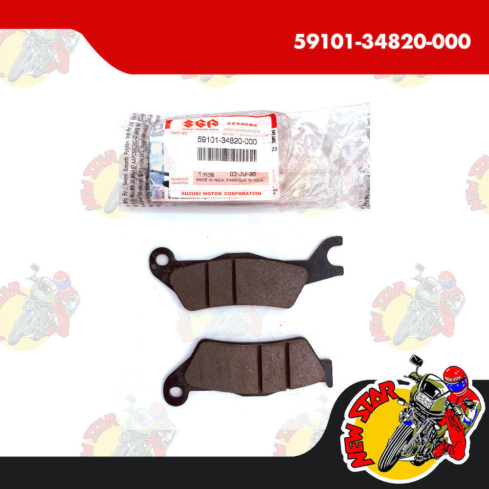 59101-34820-000 | Front Brake Pad Set | Genuine Suzuki parts | Genio r 150 Fi Gixxer 150 Carb