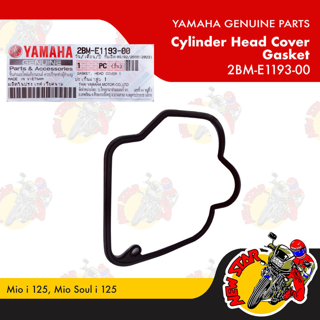 2BM-E1193-00 | Cylinder Head Cover Gasket | Genuine Yamaha parts | Mio i 125 Mio Soul i 125