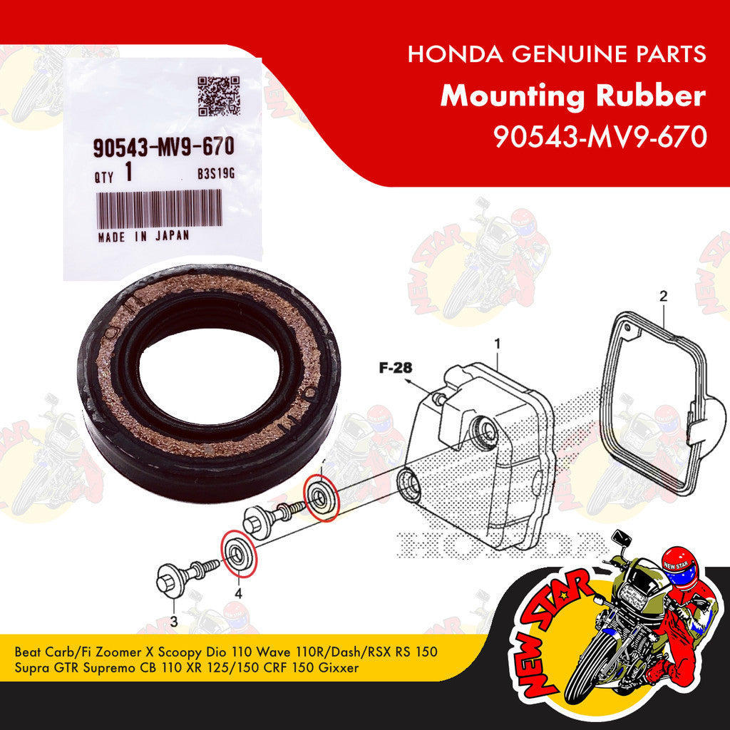 Beat Carb/Fi Zoomer X Scoopy Wave Dash Cylinder Head Cover Bolt Set | Genuine Honda parts
