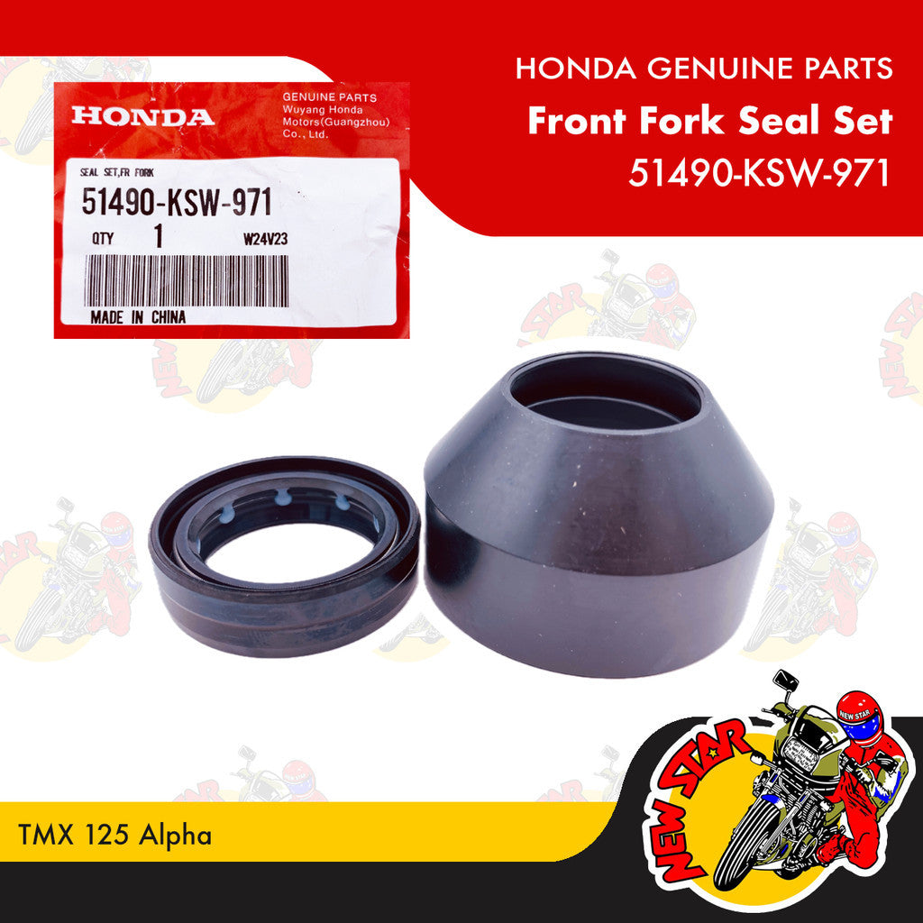 51490-KSW-971 | Front Fork Seal Set | Genuine Honda parts | TMX 125 Alpha