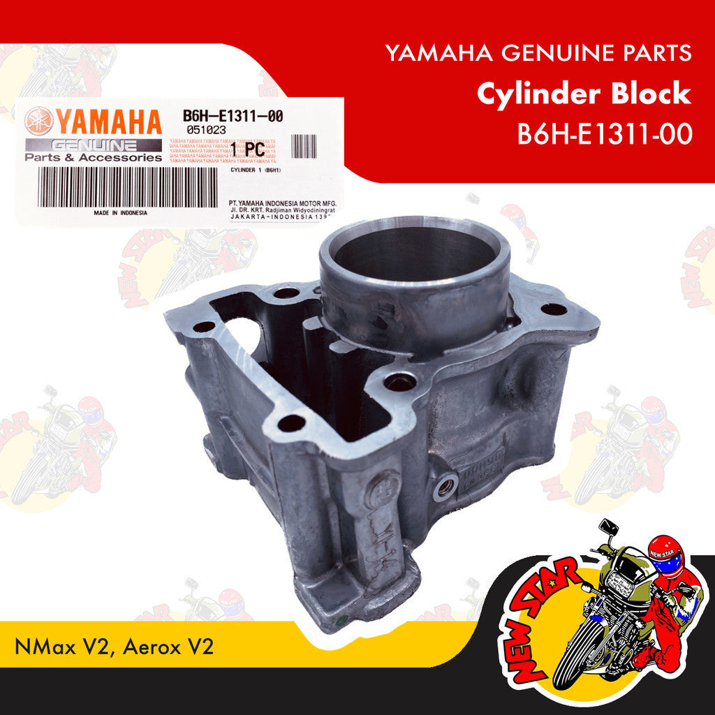B6H-E1311-00 | Cylinder Block | Genuine Yamaha parts | NMax v2 Aerox v2