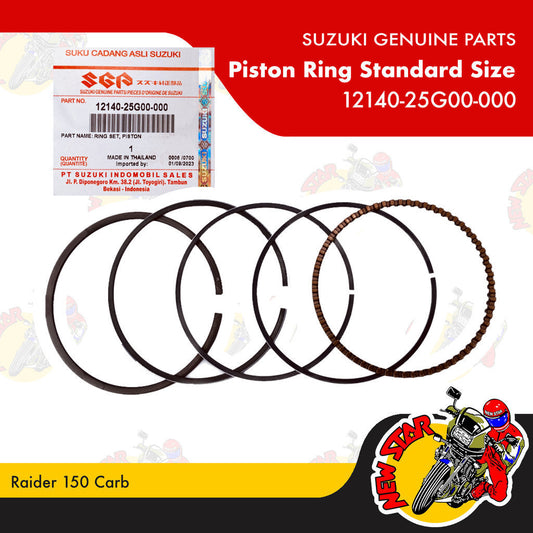 12140-25G00-000 | Piston Ring Standard Size | Genuine Suzuki parts | Raider 150 Carb