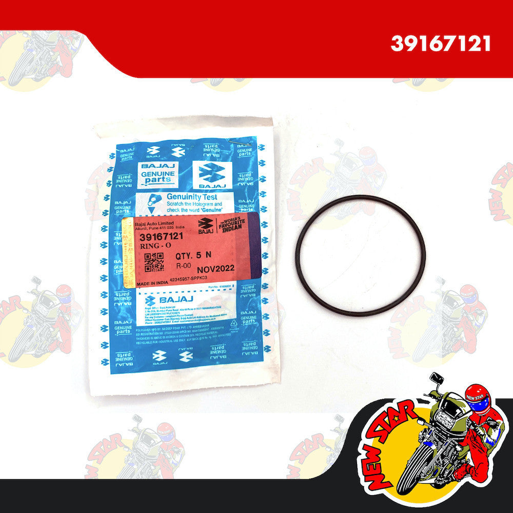 39167121 | Oil Filter O-Ring | Genuine Bajaj parts | CT 125/150 Rouser 135 Rouser NS 125