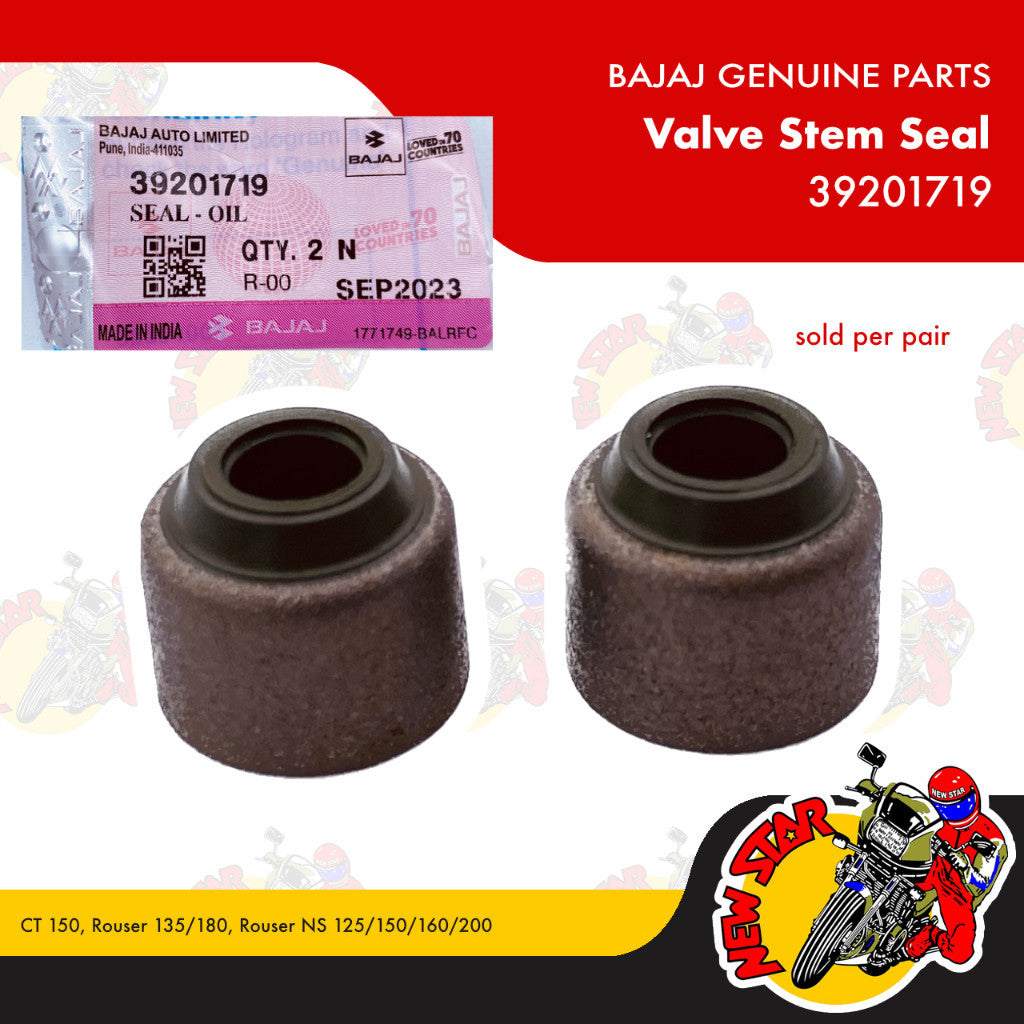 39201719 | Valve Seal | Genuine Bajaj parts | CT 150