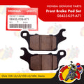06455-K59-A71 | Front Brake Pad Set | Genuine Honda parts | Click 125i v2/v3/150i v2/160i Gixxer