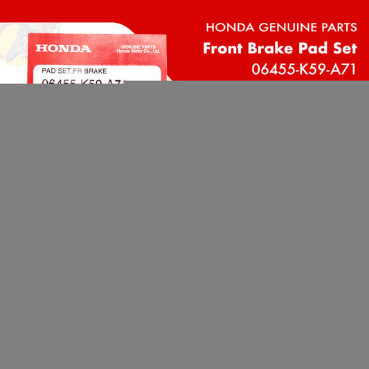 06455-K59-A71 | Front Brake Pad Set | Genuine Honda parts | Click 125i v2/v3/150i v2/160i Gixxer