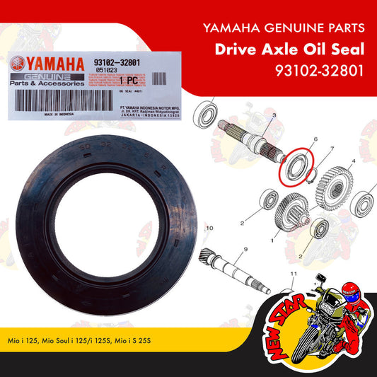 93102-32801 | Drive Axle Oil Seal | Genuine Yamaha parts | Mio i 125 Mio Soul i 125/i 125S