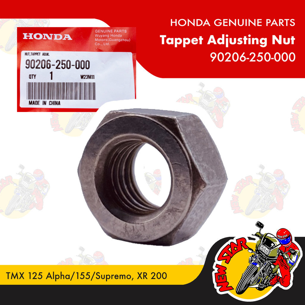 90206-250-000 | Tappet Adjusting Nut | Genuine Honda parts | TMX 125 Alpha/155/Supremo XR 200
