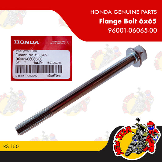 96001-06065-00 | Flange Bolt 6x65 | Genuine Honda parts | RS 150