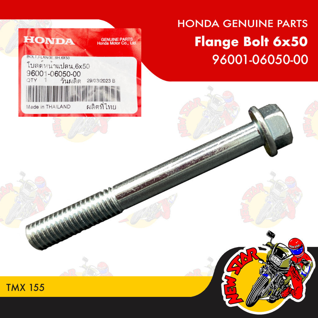 96001-06050-00 | Flange Bolt 6x50 | Genuine Honda parts | TMX 155