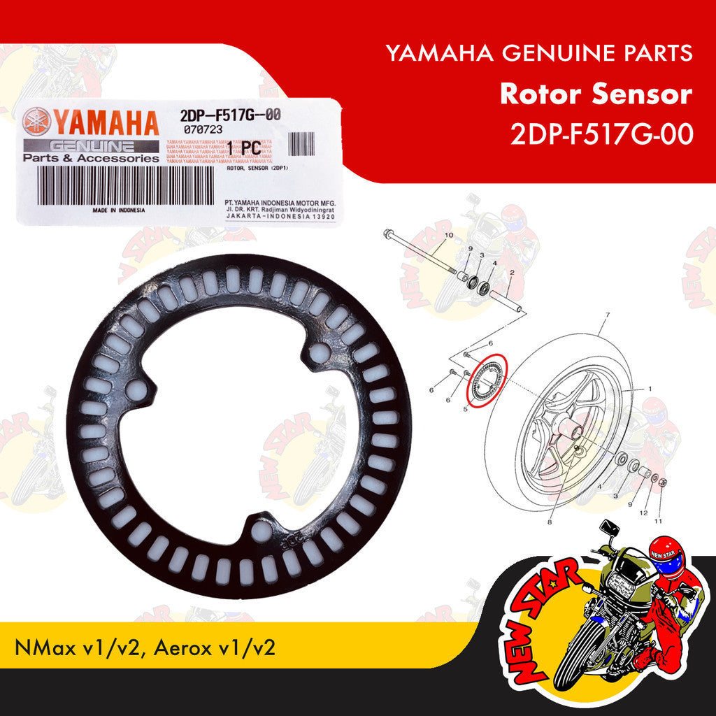 2DP-F517G-00 | Rotor Sensor | Genuine Yamaha parts | NMax v1/v2 Aerox v1/v2