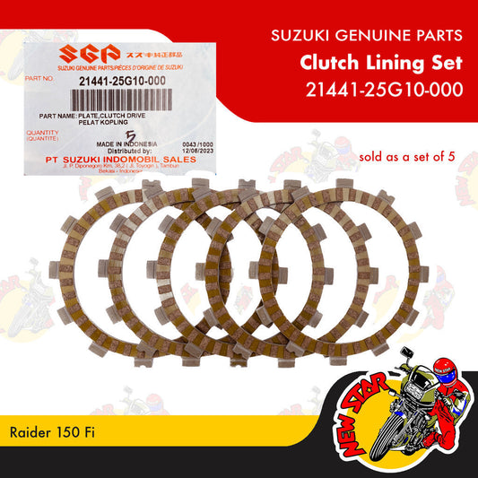 21441-25G10-000 | Clutch Lining Set | Genuine Suzuki parts | Raider 150 Fi