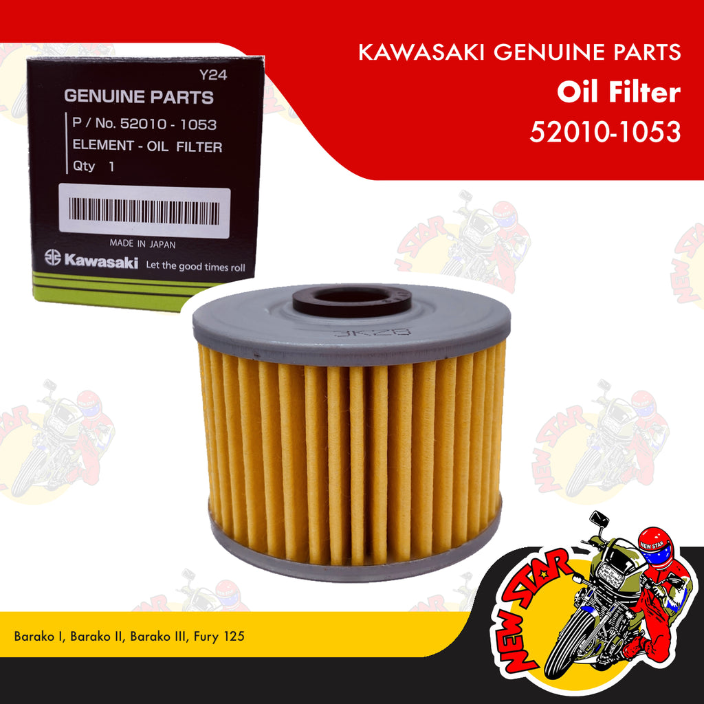 52010-1053 | Oil Filter | Genuine Kawasaki parts | Barako I Barako II Barako III Fury 125